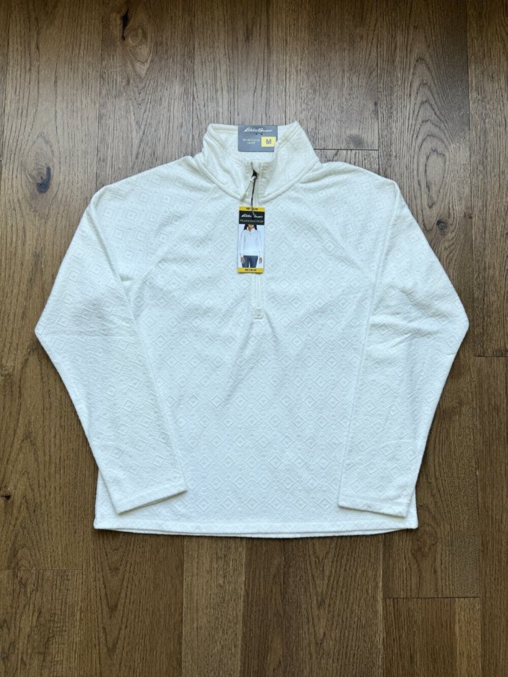 Eddie Bauer Women's Long Sleeve Polar Fleece Quarter Zip Pullover Medium M NEW